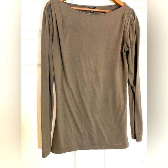 Ann Taylor Tops - Ann Taylor, light brown, long sleeve, tunic, excellent condition, size small